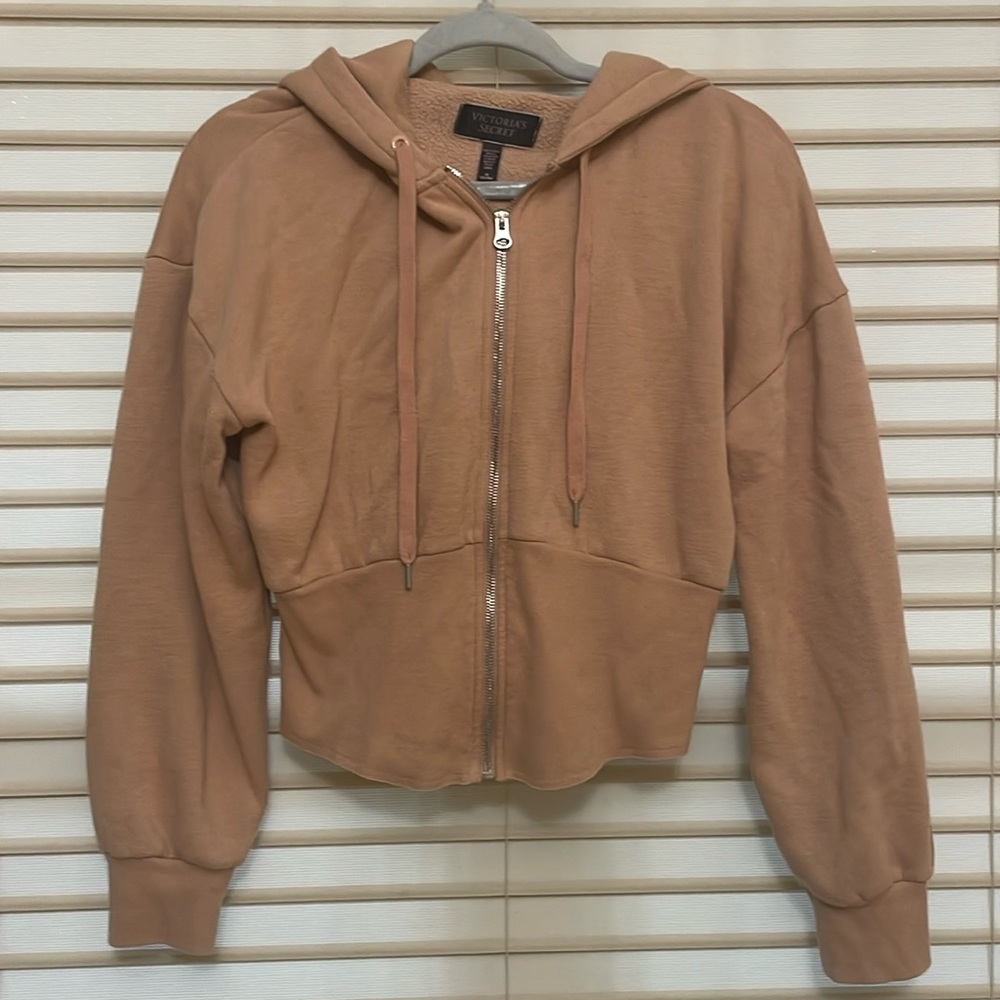 Victoria’s Secret Cropped Zip Hoodie Size M